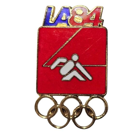 1984 Las Angeles Yachting Olympic Game Pin - Picture 1 of 2